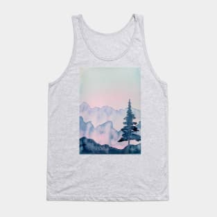 Get Lost in Montana Watercolor Painting Tank Top